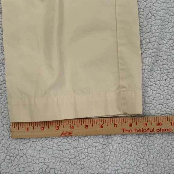 Lauren Ralph Lauren Women's 8 Cargo Pants Cream 100% Cotton Adjustable Wide Leg - Picture 13 of 14